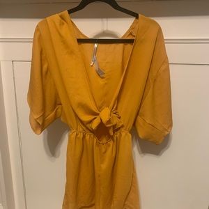 Mustard yellow romper